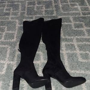Black Thigh High Boots